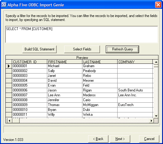 Odbc Import Genie3